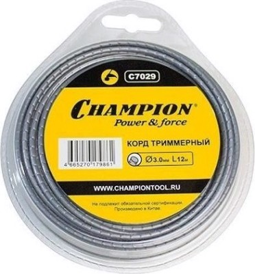 Леска триммерная CHAMPION Round Pro 3.0мм/ 12м (C7029) [C7029]