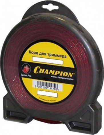Леска триммерная CHAMPION Spiral Pro 3.0мм/ 55м витая (C5054) [C5054]