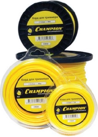 Леска триммерная CHAMPION Star 2.4мм/ 40м звезда (C5028) [C5028]