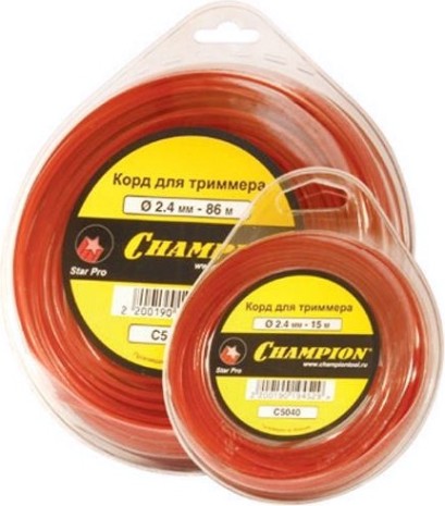 Леска триммерная CHAMPION Star Pro 3.0мм/ 10м (звезда) (C5041) [C5041]