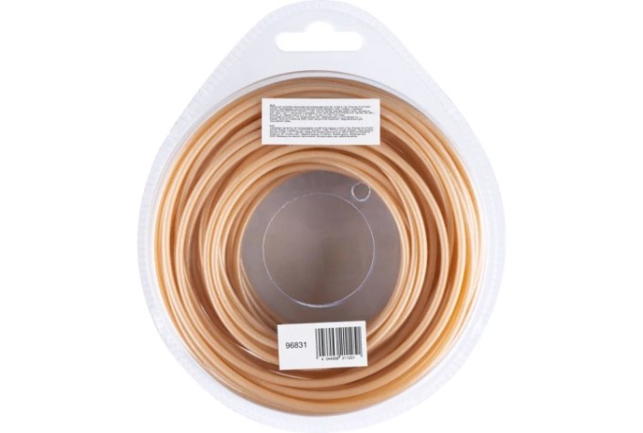 Леска триммерная Denzel ALUFLEX армированная алюминием круглая, 2,7 мм х 15 м. [96831]