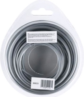 Леска триммерная Denzel ALUFLEX армированная алюминием квадратная, 2,0 мм х15 м. [96833]