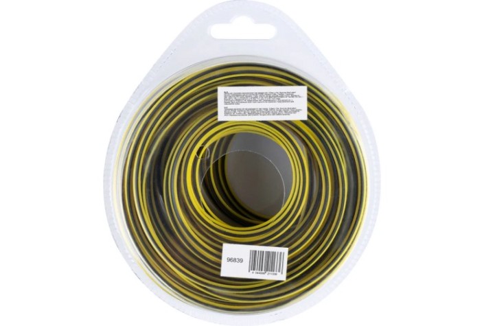 Леска триммерная Denzel SkyCutter двухкомпонентная квадратная, 3,0 мм х 12 м. [96839]