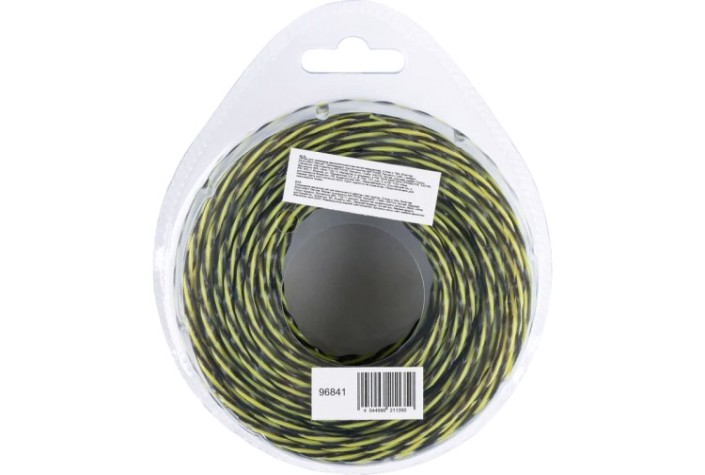 Леска триммерная Denzel SkyCutter двухкомпонентная витая квадратная, 2,4 мм х 15 м. [96841]