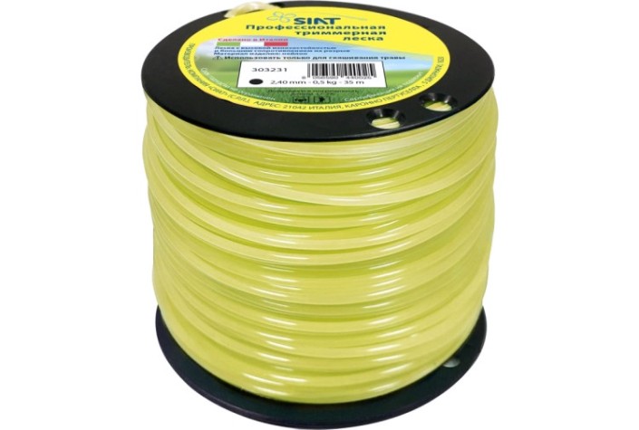 Леска триммерная SIAT PROFESSIONAL КРУГ 2.4 SIAT-97м бобина, 97м [303231]