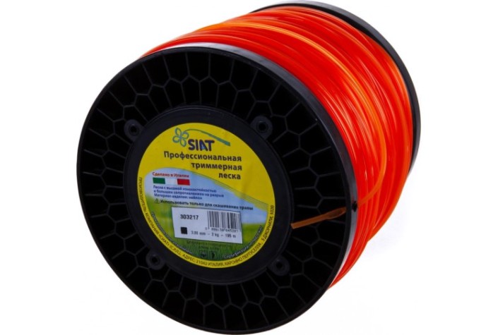 Леска триммерная SIAT PROFESSIONAL КВАДРАТ 3.0 SIAT-195м бобина [303217]