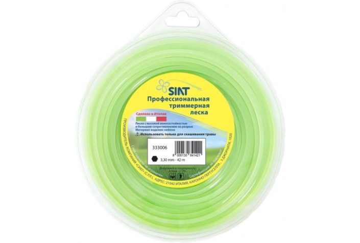 Леска триммерная SIAT ШЕСТИГРАННИК 3,3мм -42м [333006]