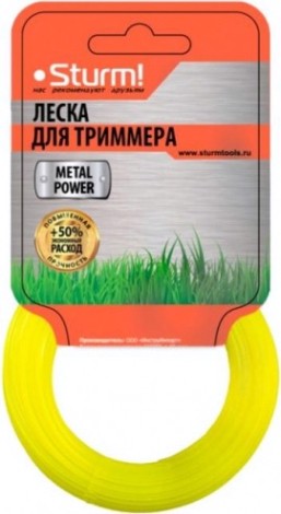 Леска триммерная Sturm 2.4 мм/15 м круг армир. (GT3535-2.4-0A-15) [GT3535-2.4-0A-15]