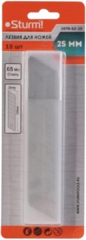 Лезвие для ножа Sturm 1076-S2-25 25 мм сегментированное 10 шт.