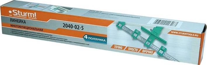 Линейка Sturm 2040-02-5 многофункциональная, 4 глазка Линейка Sturm 2040-02-5 многофункциональная, 4 глазка