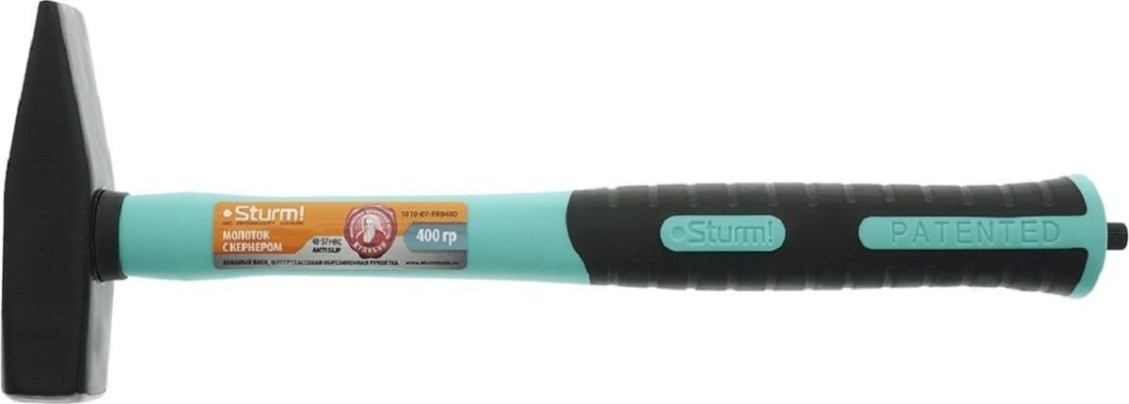 Молоток Sturm 1010-07-FR0400 с кернером, фибергласс.рукоятка, 400гр.
