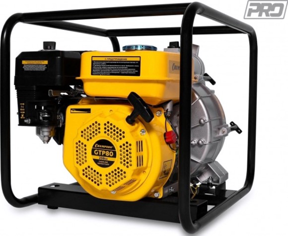 Мотопомпа бензиновая CHAMPION GTP 80 для грязной воды [GTP80]