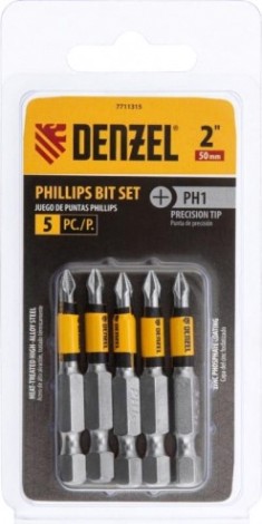 Набор бит Denzel PH1x2" 5 шт. [7711315]