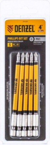 Набор бит Denzel PH1x4" 5 шт. [7711327]