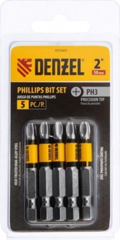 Набор бит Denzel PH3x2" 5 шт. [7711317]