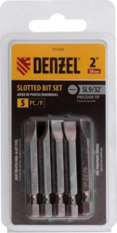 Набор бит Denzel SL9/32"x2" 5 шт. [7711313]