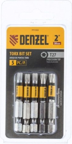 Набор бит Denzel T27x2" 5 шт. [7711322]