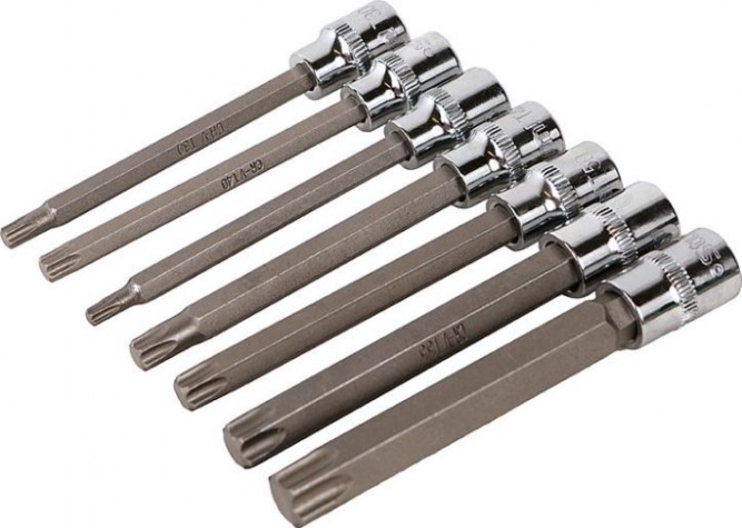 Набор головок 3/8" Sturm 1045-18-T7-110 110 мм torx 7 шт t25-60 в кейсе
