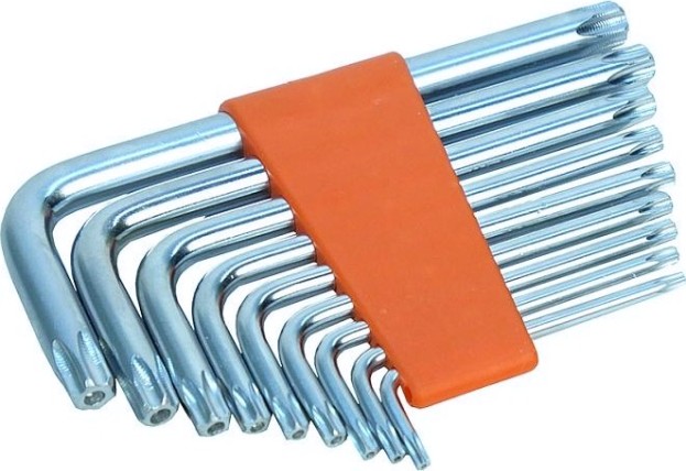 Набор ключей TORX Sturm 1045-04-9x9-TS имбусовые cr-v, t10-t50, короткие, 9шт.