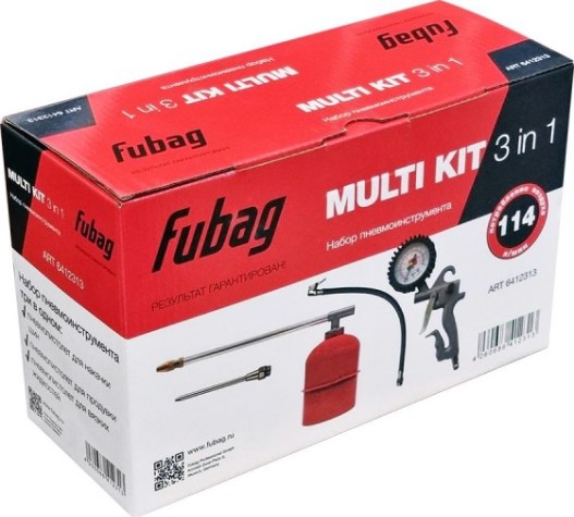 Набор пневмоинструмента FUBAG MULTI KIT 3 IN 1 6412313 [6412313]