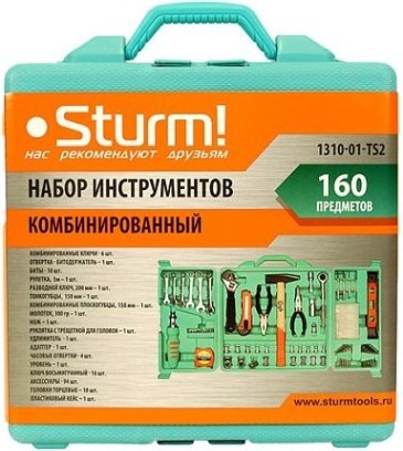 Набор столярно-слесарного инструмента Sturm 1310-01-TS2 160 предметов Набор столярно-слесарного инструмента Sturm 1310-01-TS2 160 предметов