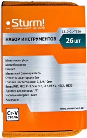 Набор столярно-слесарного инструмента Sturm 1310-01-TS26 26 предметов Набор столярно-слесарного инструмента Sturm 1310-01-TS26 26 предметов