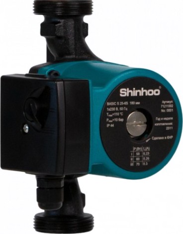 Насос циркуляционный SHINHOO BASIC S 25-6S 180 [НС-1514895]