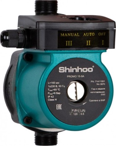 Насос повысительный SHINHOO PROMO 15- 9A [НС-1514917]