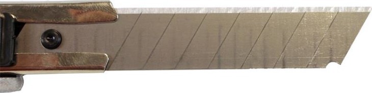 Нож для строительных работ Sturm 1076-08-09 18мм, алюминиевый корпус, автофиксация Нож для строительных работ Sturm 1076-08-09 18мм, алюминиевый корпус, автофиксация