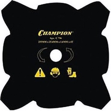 Нож для травы CHAMPION 4/255/25,4 (тип В) (125R,235R,FS80,85,100,120,FR85,350,450)(C5106) [C5106]