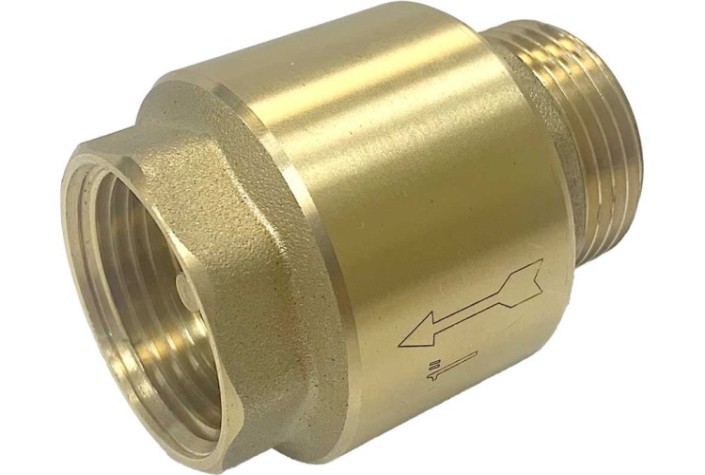 Обратный клапан UNIPUMP 1” латунь (толкатель латунь) [97663]