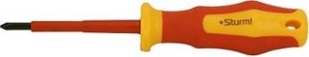 Отвертка диэлектрическая PHILIPS Sturm 1040-17-PH1-80 эрго ручка, ph1х80мм