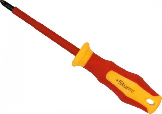 Отвертка диэлектрическая PHILIPS Sturm 1040-17-PH2-100 эрго ручка, ph2х100мм
