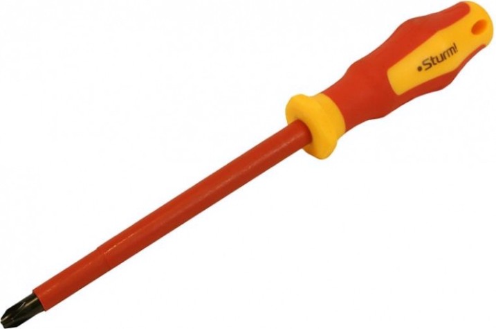 Отвертка диэлектрическая PHILIPS Sturm 1040-17-PH3-150 эрго ручка, ph3х150мм Отвертка диэлектрическая PHILIPS Sturm 1040-17-PH3-150 эрго ручка, ph3х150мм