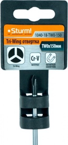 Отвертка Sturm 1040-18-TW0-150 tri-wing tw0x150мм, эрго ручка, магнитный наконечн Отвертка Sturm 1040-18-TW0-150 tri-wing tw0x150мм, эрго ручка, магнитный наконечн