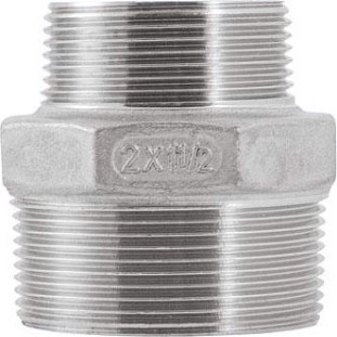 Переход резьбовой UNIPUMP 2”НР / 1,5”НР нерж. cталь [80911]
