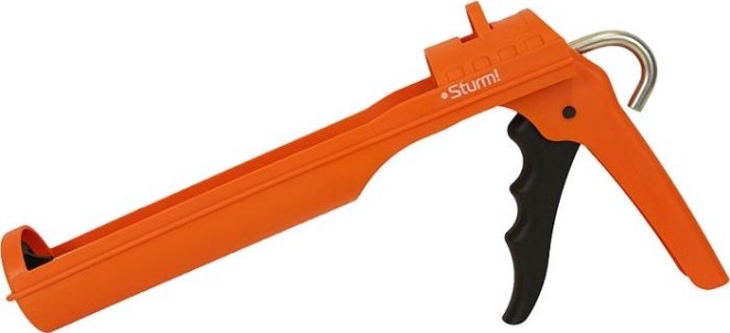 Пистолет для герметика Sturm 1073-08-310 310мл, нейлон, полуоткрытый, защита от капель