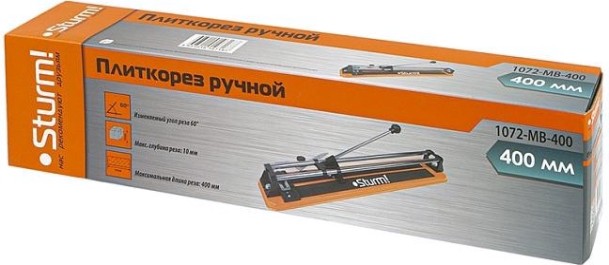 Плиткорез Sturm 1072-MB-400 реглировка угла реза 0-60' 400 мм Плиткорез Sturm 1072-MB-400 реглировка угла реза 0-60' 400 мм