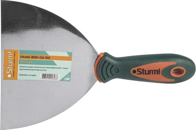 Шпатель Sturm 8051-04-150 из нержавеющей стали 150мм, 2-х компонентная рукоя