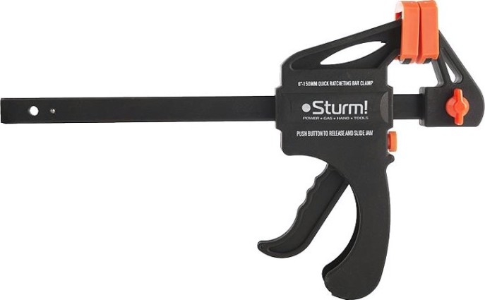 Струбцина быстрозажимная Sturm 1078-04-15 зев 15см