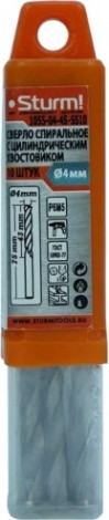 Сверло по металлу Sturm 1055-04-4S-SS10 4,0х75 мм, 10 шт.