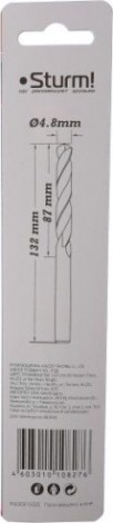 Сверло по металлу Sturm 1055-048-132L 2,0х85 мм, удлинен., 118° Сверло по металлу Sturm 1055-048-132L 2,0х85 мм, удлинен., 118°