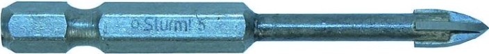 Сверло по стеклу и керамике Sturm 5 380 101 шестигранный хвостовик, 4 грани [5380101]