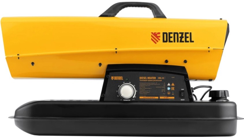 Тепловая пушка на дизтопливе прямого нагрева Denzel DHG-25i [96483]