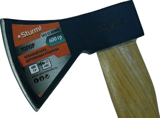 Топор Sturm 1015-52-WD0600 600гр. (кованый боек, деревянная рукоятка) Топор Sturm 1015-52-WD0600 600гр. (кованый боек, деревянная рукоятка)