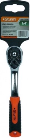 Трещотка Sturm 1045-17-R1/4 квадрат 1/4", 72 зуба, с быстрым сбросом, crv Трещотка Sturm 1045-17-R1/4 квадрат 1/4", 72 зуба, с быстрым сбросом, crv