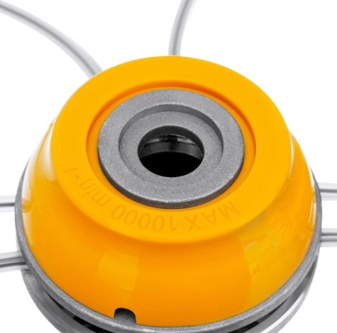 Триммерная головка Denzel 96358 универсальная алюминиевый корпус, леска до 4 мм