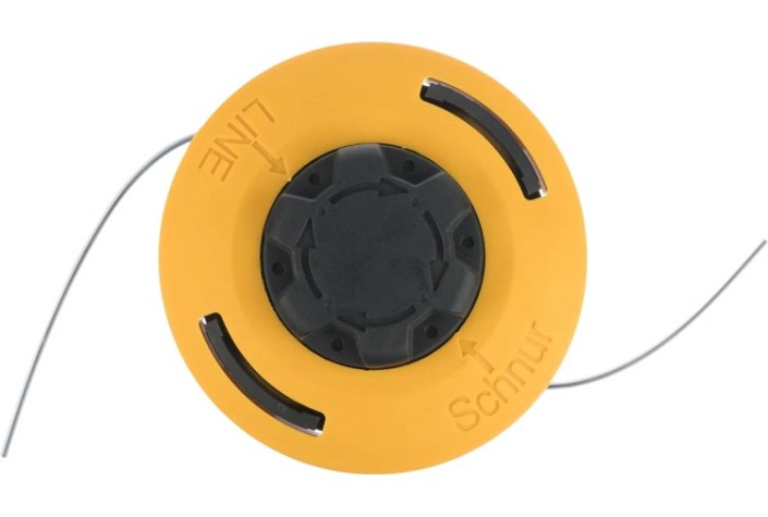 Триммерная головка Denzel 96393 полуавтомат. гайка м10х1,25l; гайка м10х1l; гайка