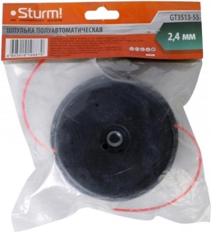 Триммерная головка Sturm GT3513-55 аналог stihl fs55, круг, 2,4мм