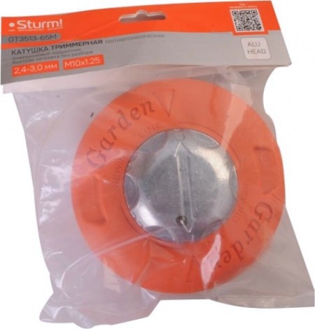 Триммерная головка Sturm GT3513-65M в сборе, усилен. корпус, метал.